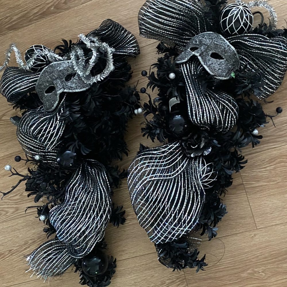 Black & Silver Halloween Decorations